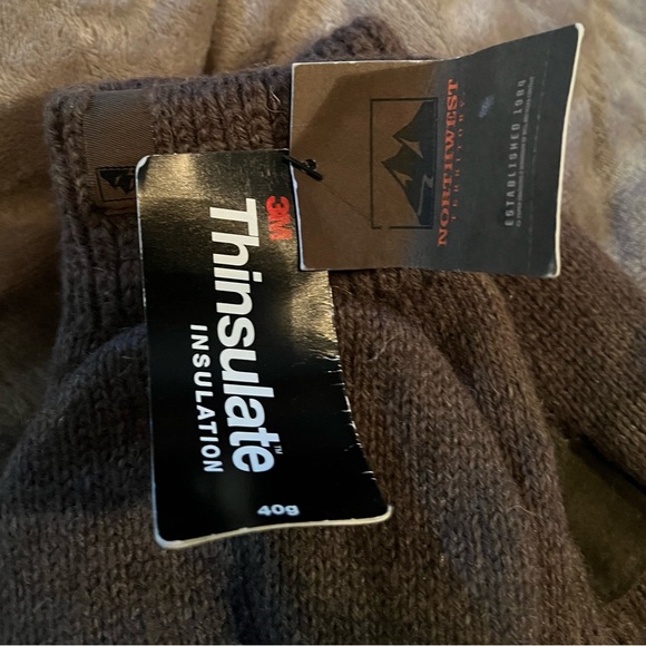 Men's Brown Convertible Gloves - Picture 4 of 5